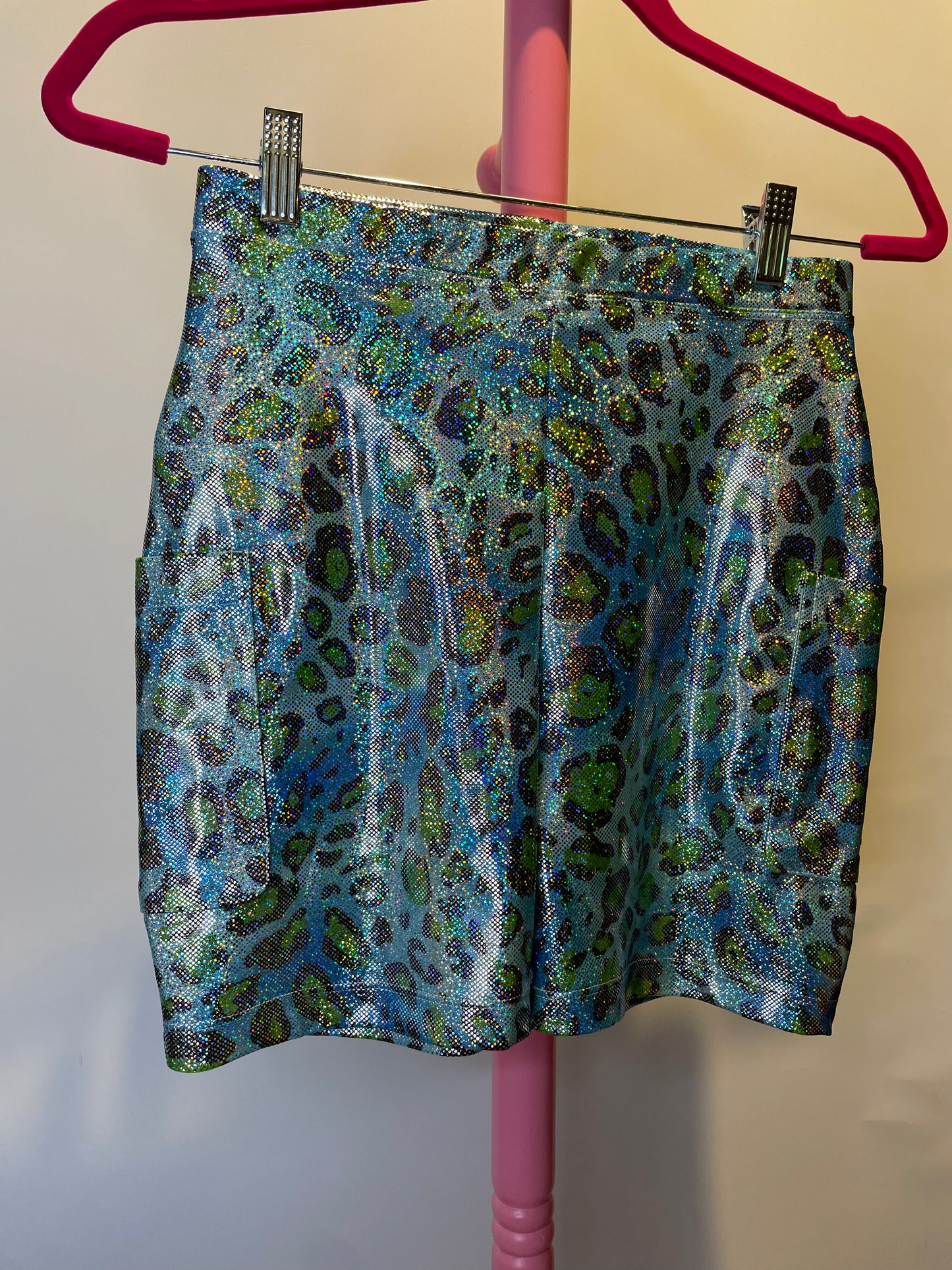 Leopard Pocket Biker Shorts